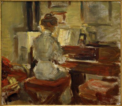 Playing the Piano by Fritz von Uhde